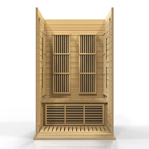 Maxxus 2-Person Low EMF FAR Indoor Infrared Sauna + Rood Light Therapy | MX-K206-01