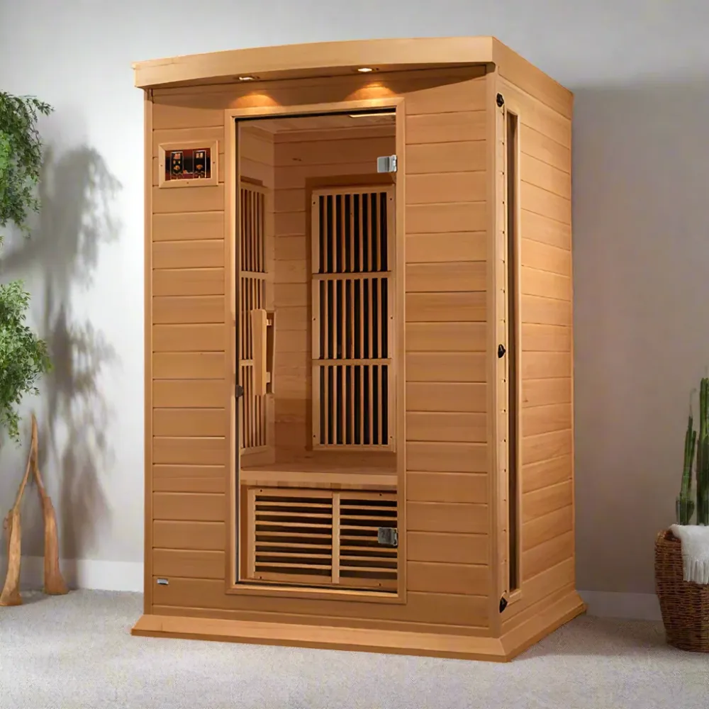 Maxxus 2-Person Low EMF FAR Indoor Infrared Sauna + Rood Light Therapy | MX-K206-01