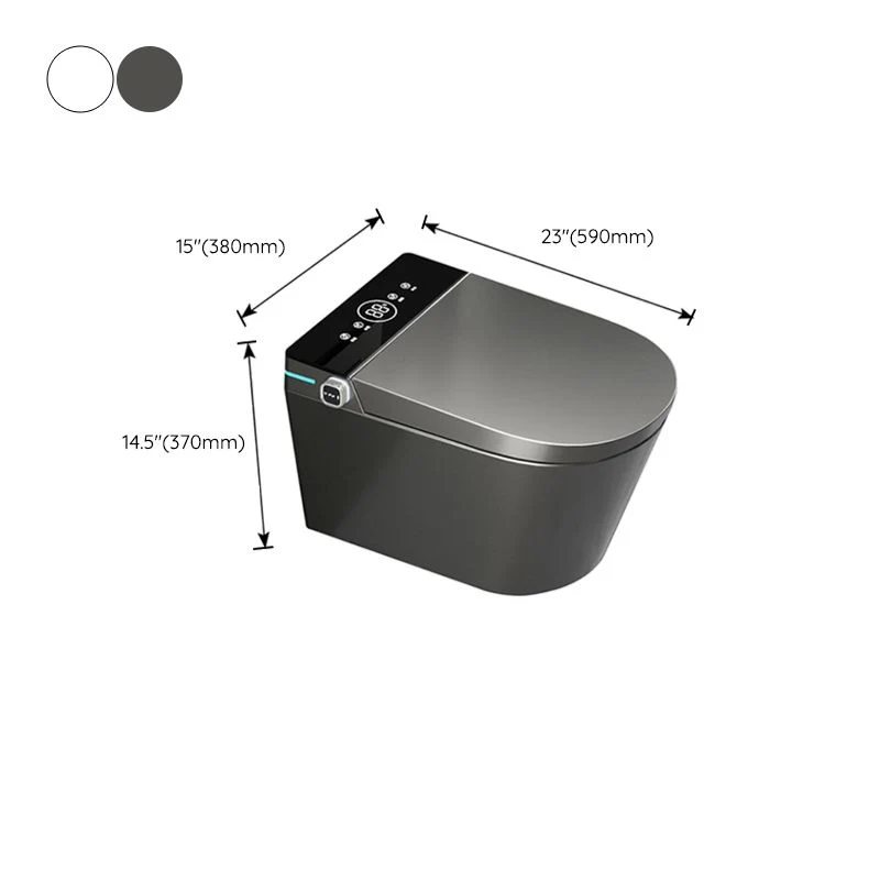 Minimalism Wall Mounted Bidet Elongated Foot Sensor Ceramic Heet Seat