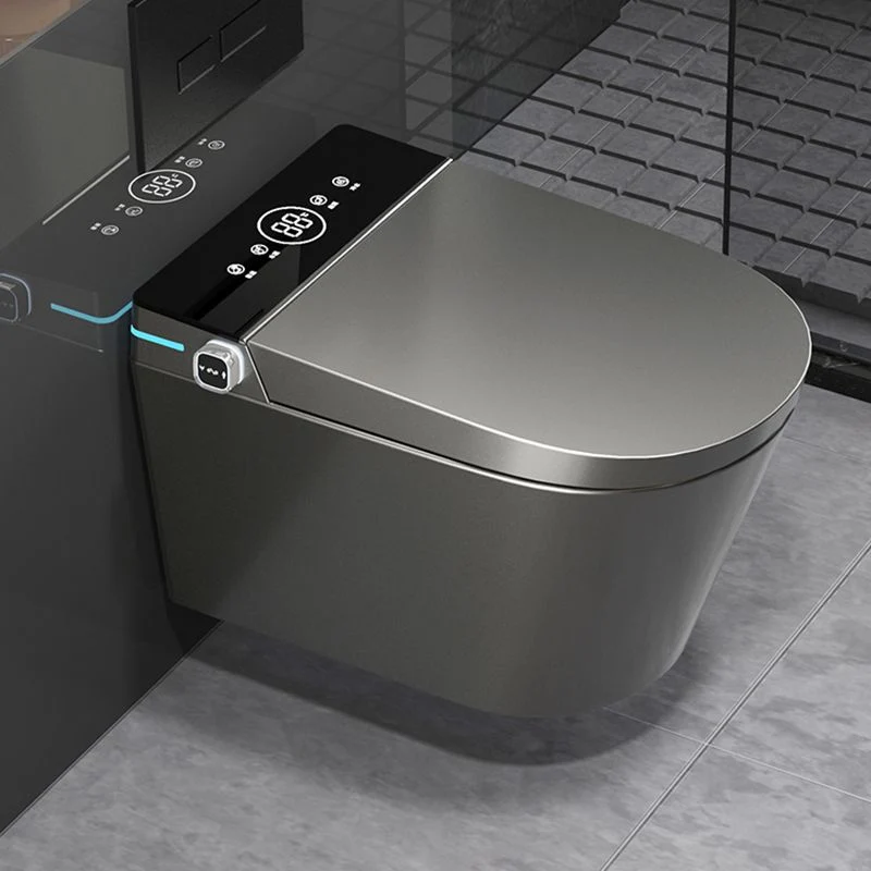 Minimalism Wall Mounted Bidet Elongated Foot Sensor Ceramic Heet Seat