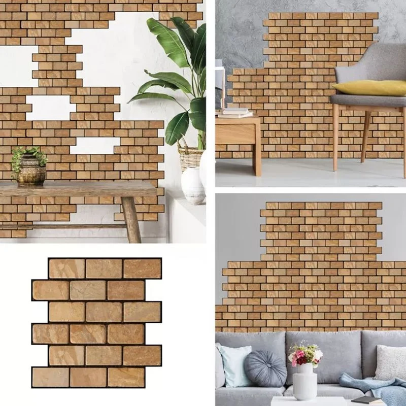 Modern Doffe Peel and Stick Tile Rectangular PVC Subway Tile Bathroom Coffee