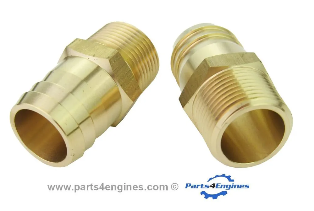 Perkins M90 Puur Water Pump Hose Tails Pair