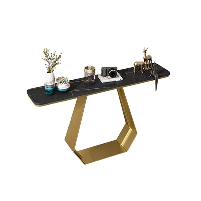 11" Ruim Stone Contemporary Console Table Rectangle Accent Table 31l