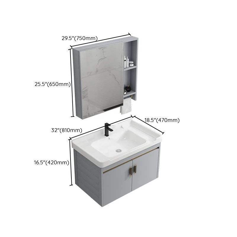 Wall Mount Sink Included Bathroom Sink Vanity Doors Sink 17l