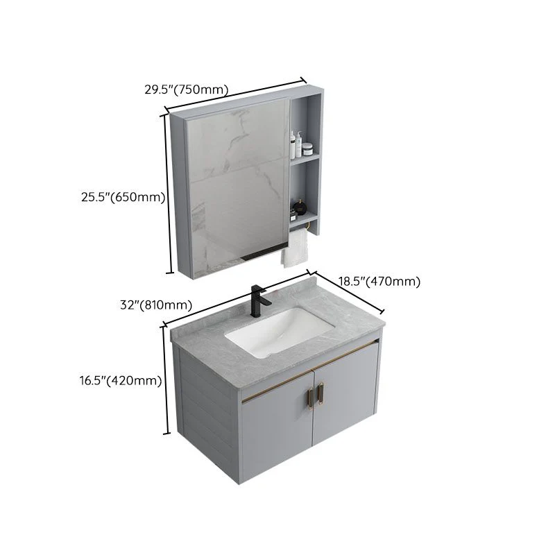 Wall Mount Sink Included Bathroom Sink Vanity Doors Sink 17l