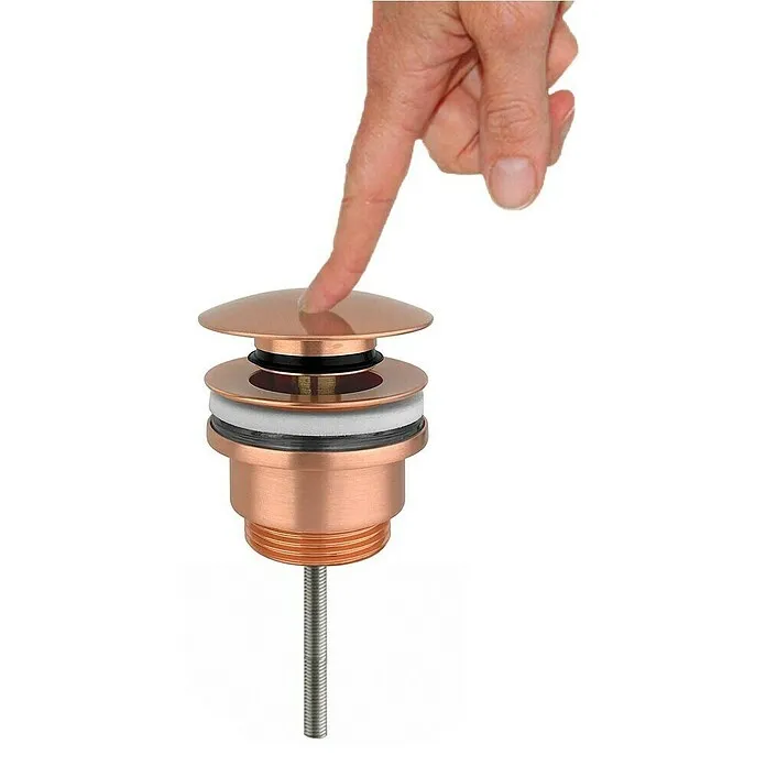 Best Design Afvoerplug Clic-Waste Lyon - Roségoud, Messing