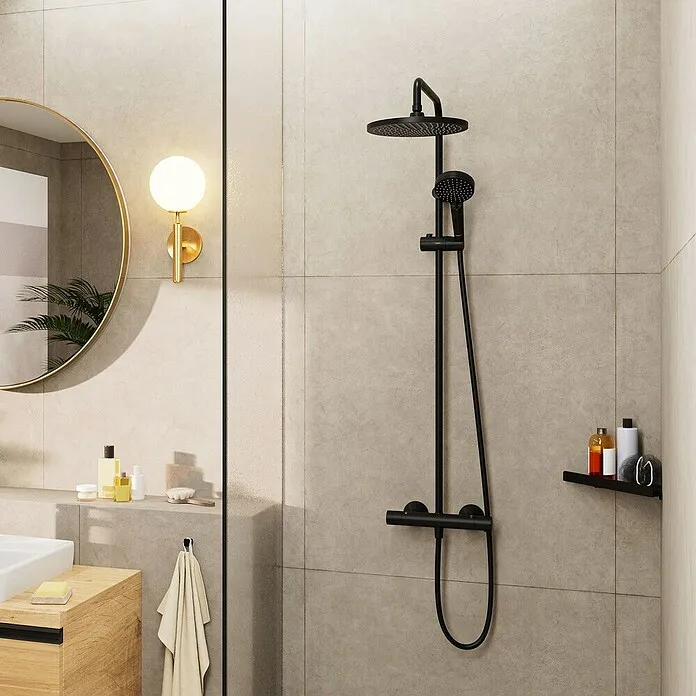 Hansgrohe Vernis Blend Doucheset Vernis Showerpipe 240 - Gatafstand: 15 cm, Zwart