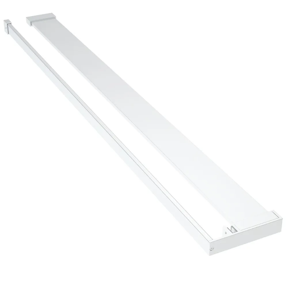 Wandschap voor inloopdouchewand 80 cm aluminium chroomkleurig