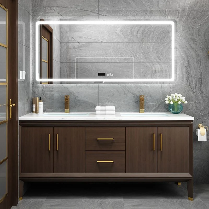 Bathroom Vanity Set Enkel Sink LED Mirror Sink Vanity Faucet met Handdouche | 1,5m Slang 28l