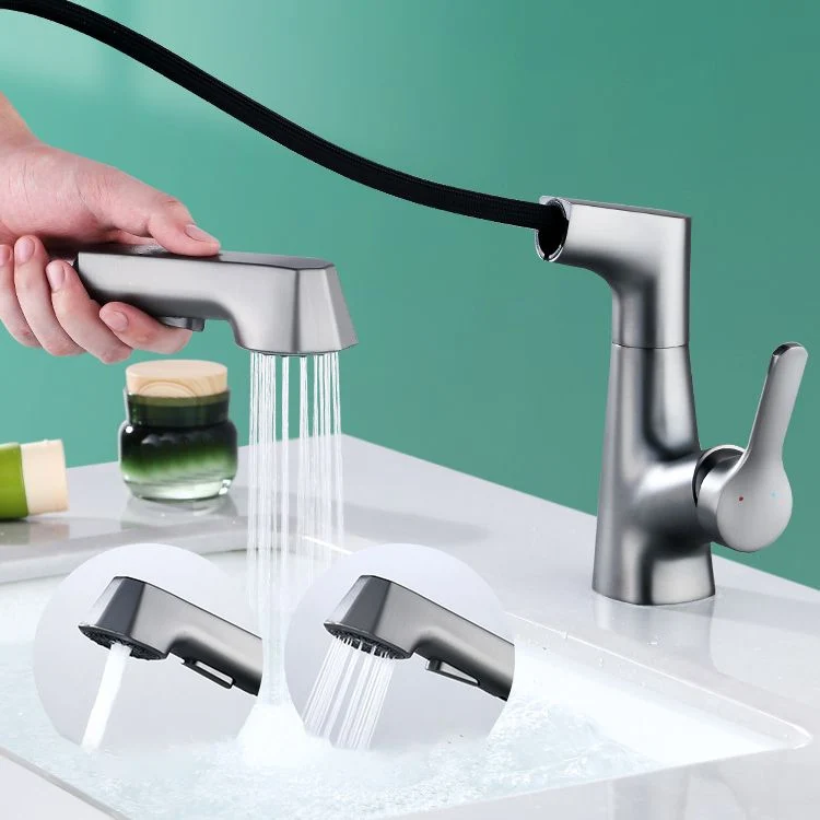 Contemporary Sink Faucet Plian Low Arc Messing Centerset Lavatory Faucet voor Luxe Douche-ervaring Black