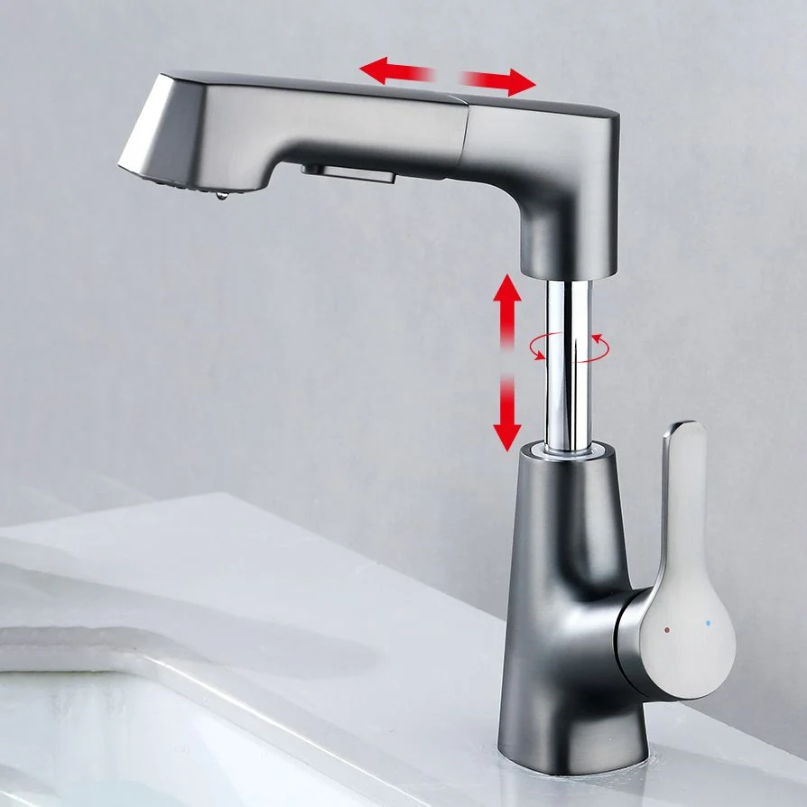 Contemporary Sink Faucet Plian Low Arc Messing Centerset Lavatory Faucet voor Luxe Douche-ervaring Black