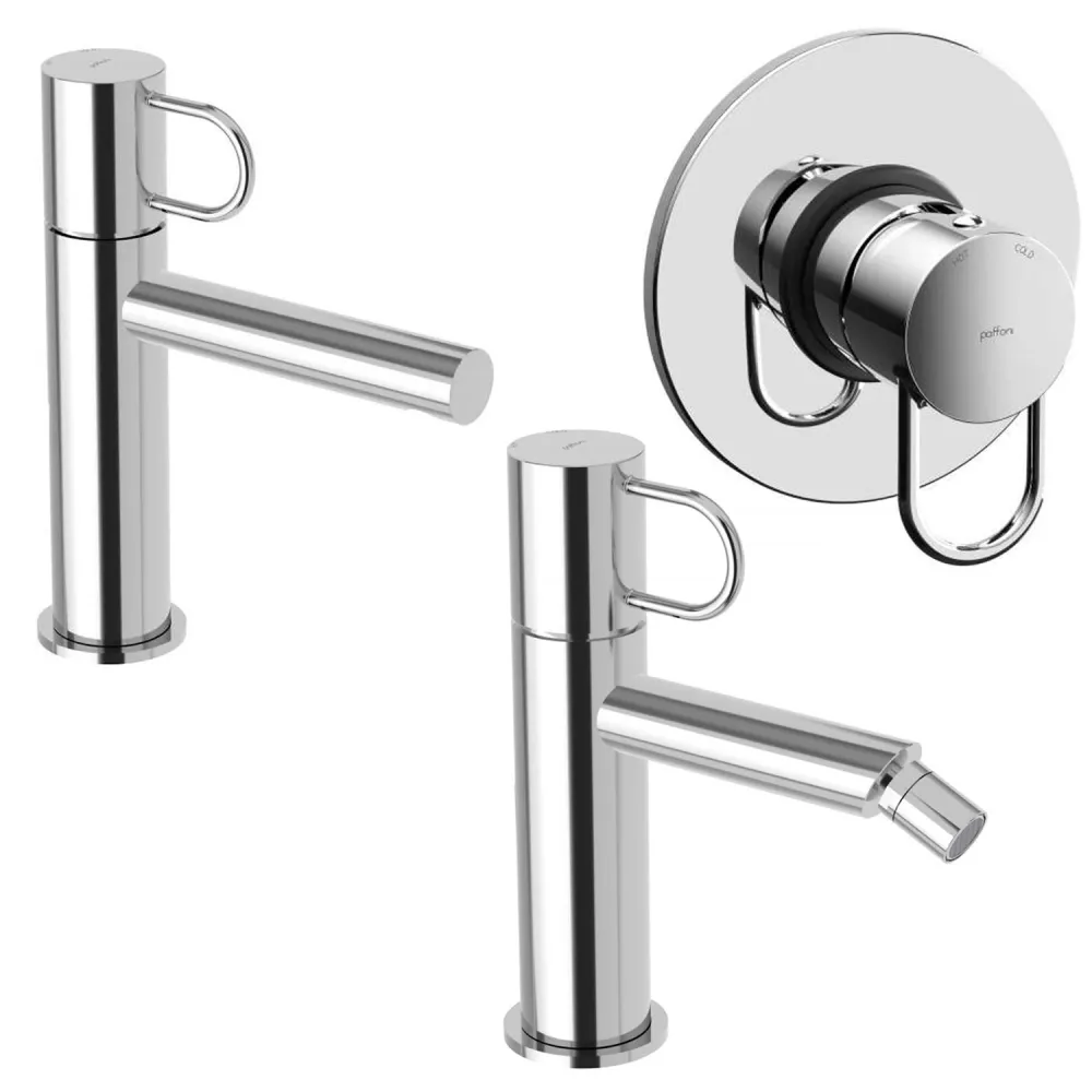 Inbouw Set basin, bidet, and shower mixers Paffoni Jocker chrome-plated