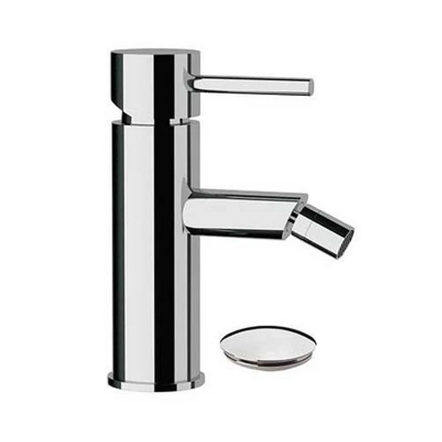 RVS (Roestvrij Staal) Single-lever bidet mixer Rubinetterie Mariani Next line drain