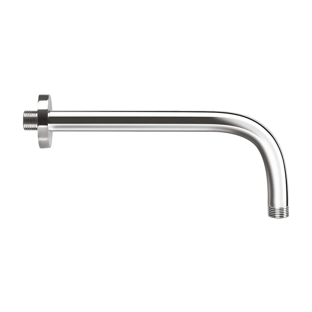 Shower kit composed round showerhead diameter 20 cm, shower arm, and duplex set voor Luxe Douche-ervaring
