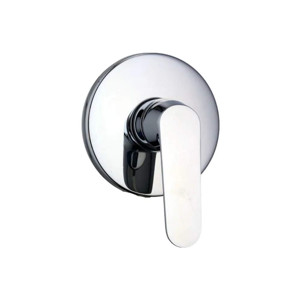 Shower kit one-way built- and 300mm round showerhead chrome-plated messing Echo