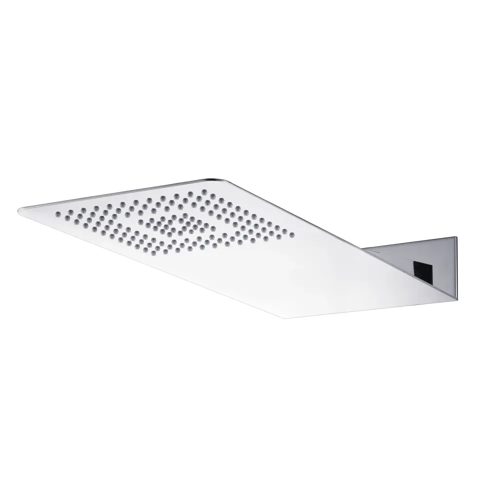 Shower set stainless staal shower head 50x22, duplex set and thermostatic mixer met Handdouche | 1,5m Slang