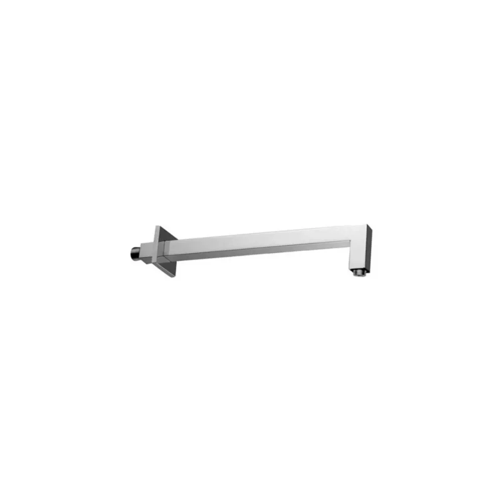 Square showerhead set and square shower arm Level built- mixer and duplex shower set Metaalglans Paffoni