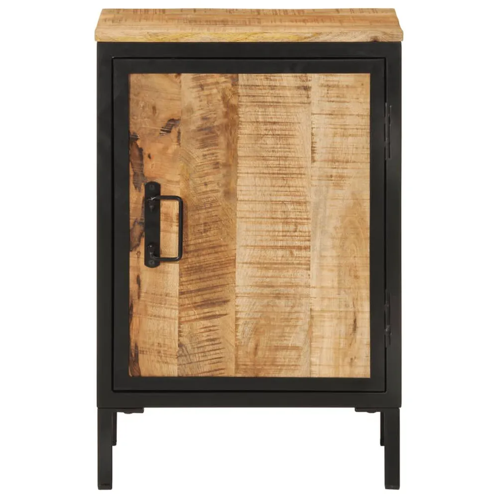Thermostatische Badkamerkast 40x30x60 cm massief mangohout en ijzer