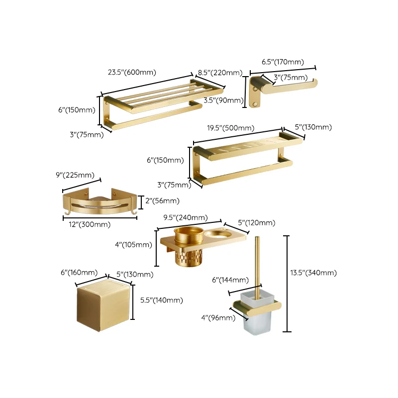 Traditional Bathroom Accessories Hardware Set Verguld Bathroom Accessory Kit