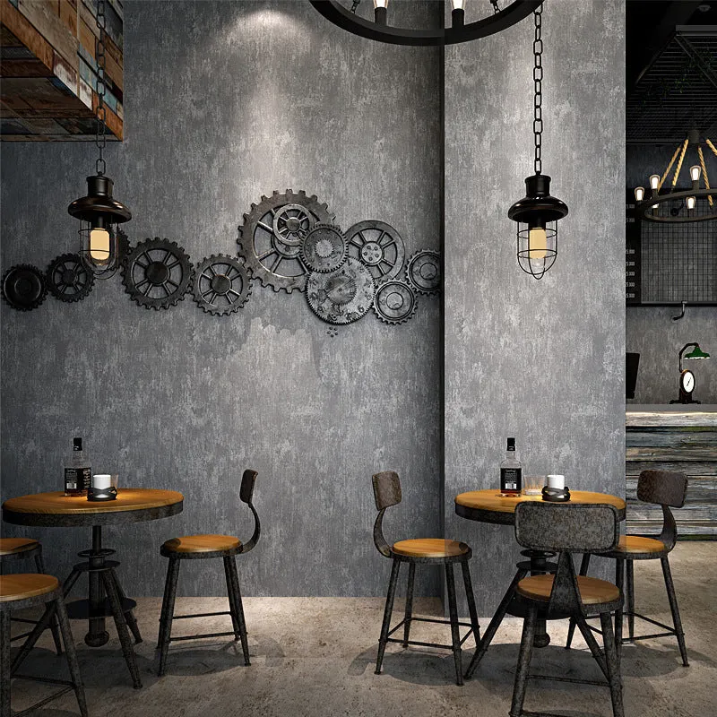 Industrieel gevlekt behang met cementeffect, decoratieve niet-geplakte wandbekleding 20,5" x 31' Geschikt voor oneffen muren