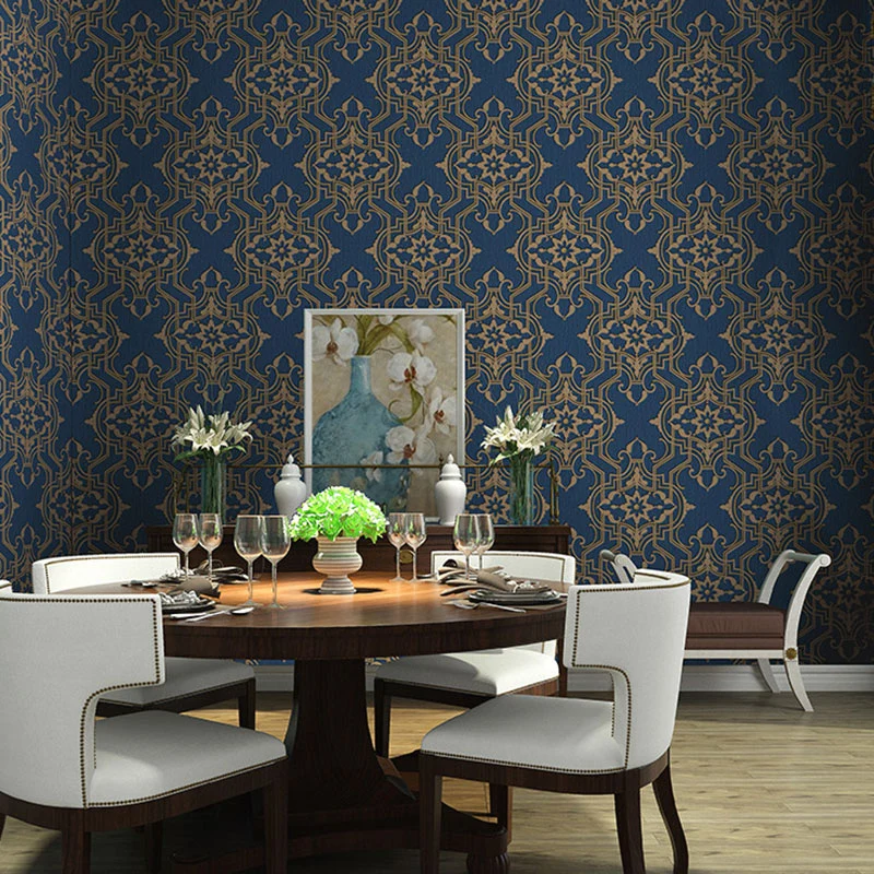 Professionele Kwaliteit Waterbestendig bloemen wandbekleding vinyl Europees behang voor woonkamerdecoratie