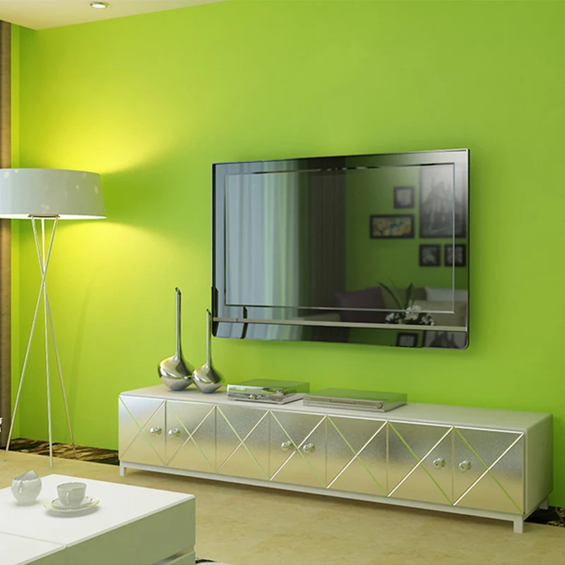 Vliesbehang van 33 x 20,5 inch, zonder meer, niet-geplakt, puur kleurenbehang Geschikt voor oneffen muren