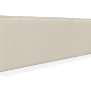 DHOME Glad vanzelfsprekend linnen hoofdeinde met rand 150x50cm bedden 150 - Beige