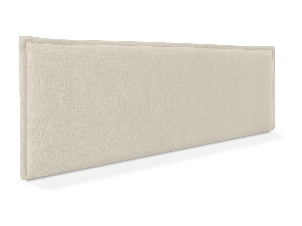 DHOME Glad vanzelfsprekend linnen hoofdeinde met rand 150x50cm bedden 150 - Beige