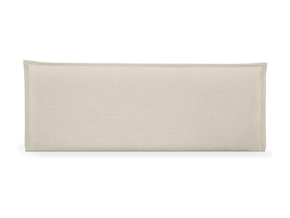 DHOME Glad vanzelfsprekend linnen hoofdeinde met rand 150x50cm bedden 150 - Beige