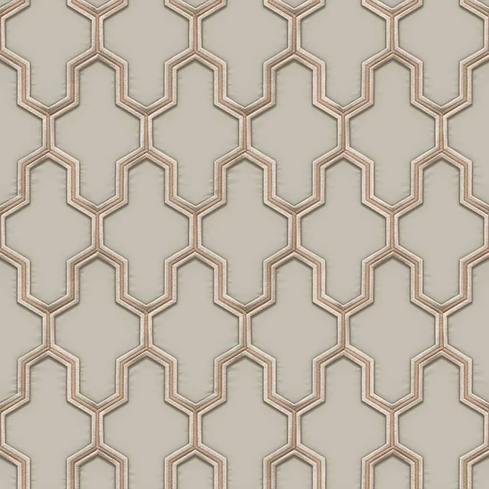 Premium Zelfklevend DUTCH WALLCOVERINGS Behang Geometric goudkleurig en groen