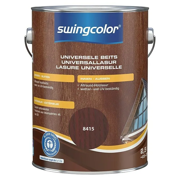 Strippable swingcolor Universele beits - Palissander, 2,5 l, Zijdeglans