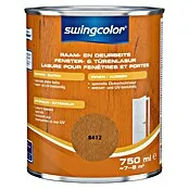 swingcolor Beits voor kozijnen en deuren - Teakhout, 750 ml, Zijdeglans