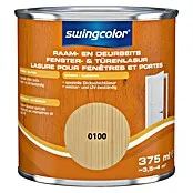 Vochtbestendig swingcolor Beits voor kozijnen en deuren - Transparant, 375 ml, Zijdeglans