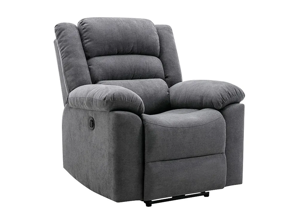 Elektrische relaxfauteuil grijze stoffenheftige BUROLO