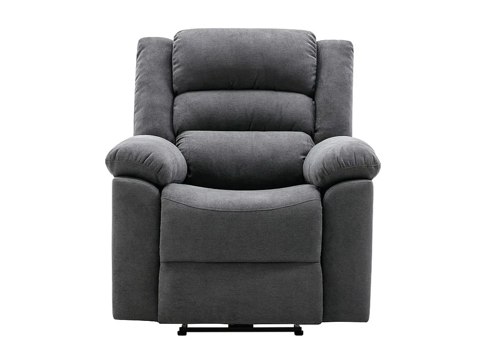 Elektrische relaxfauteuil grijze stoffenheftige BUROLO