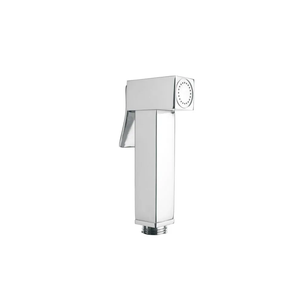 Spray handle shower head wc/bidet geel koper model Maya squared Ares button