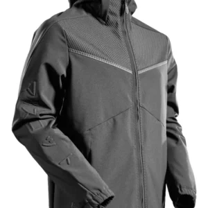 MASCOT Customized Softshell jas capuchon - 22102-649 - steengrijs - maat XXL