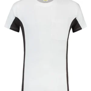 Tricorp T-shirt Bi-Color - Workwear - 102002 - wit/donkergrijs - maat XL