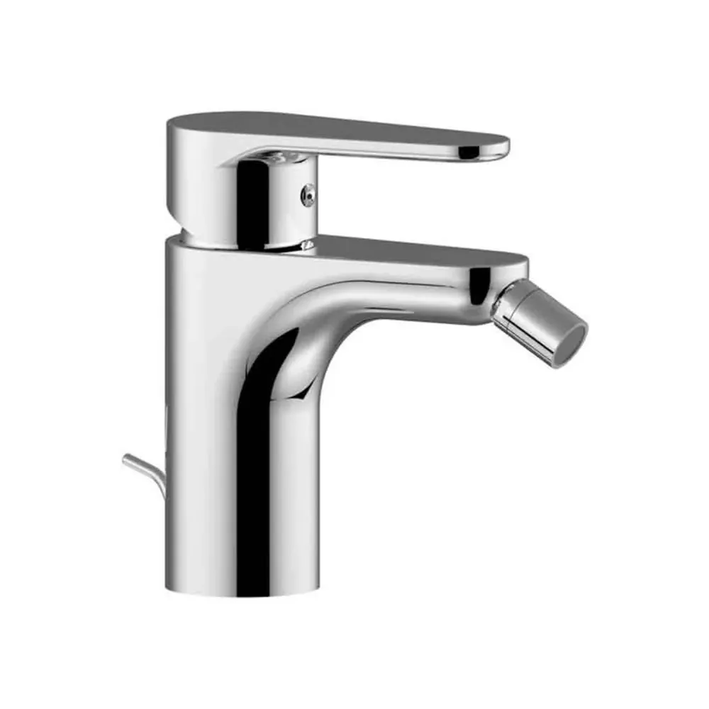 Bidet mixer without drain complete draaivoet joint and aerator M16x1 Paffoni Green series - Chrome