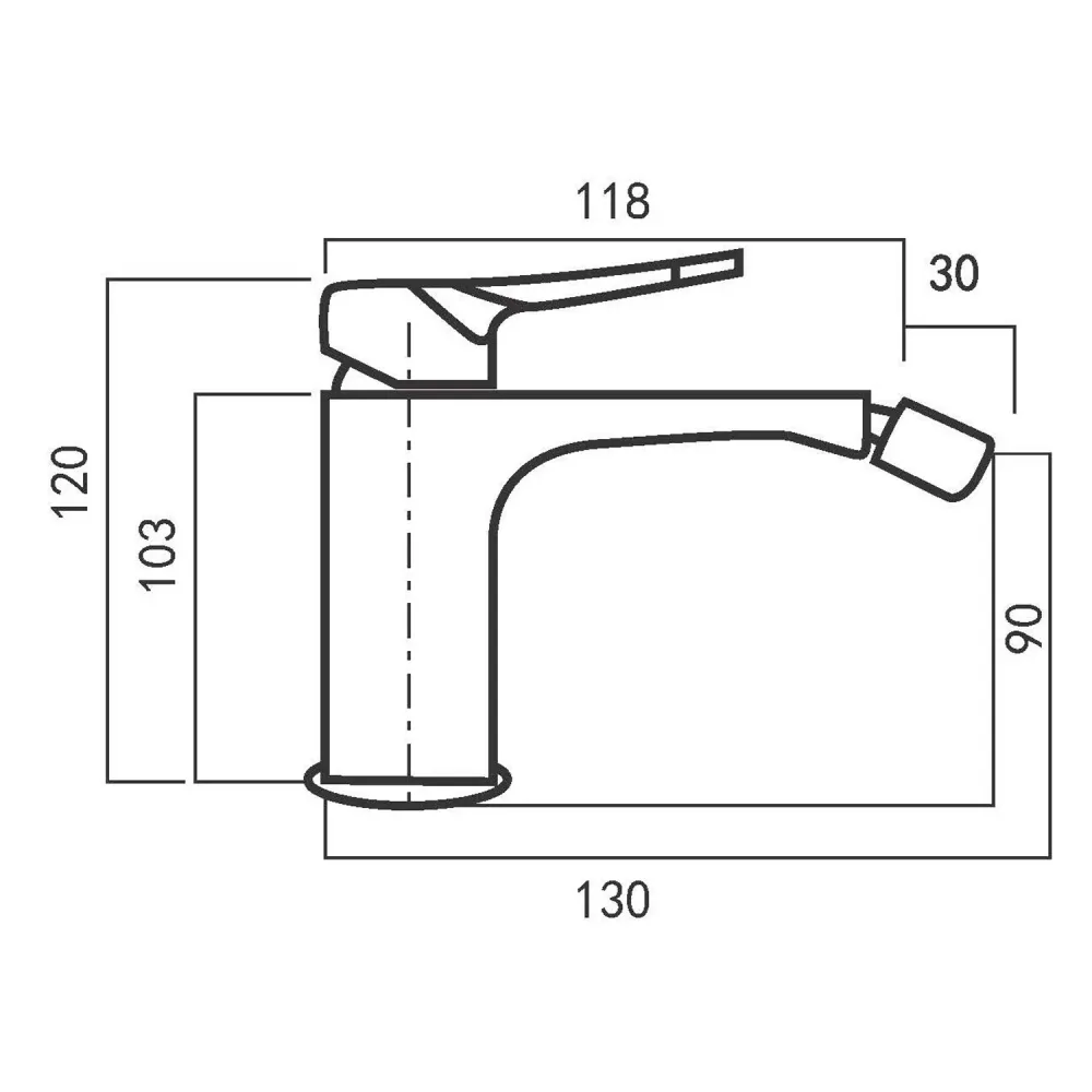 Composition built- basin mixers, bidet and three-way round shower chrome-plated geel koper Lumix