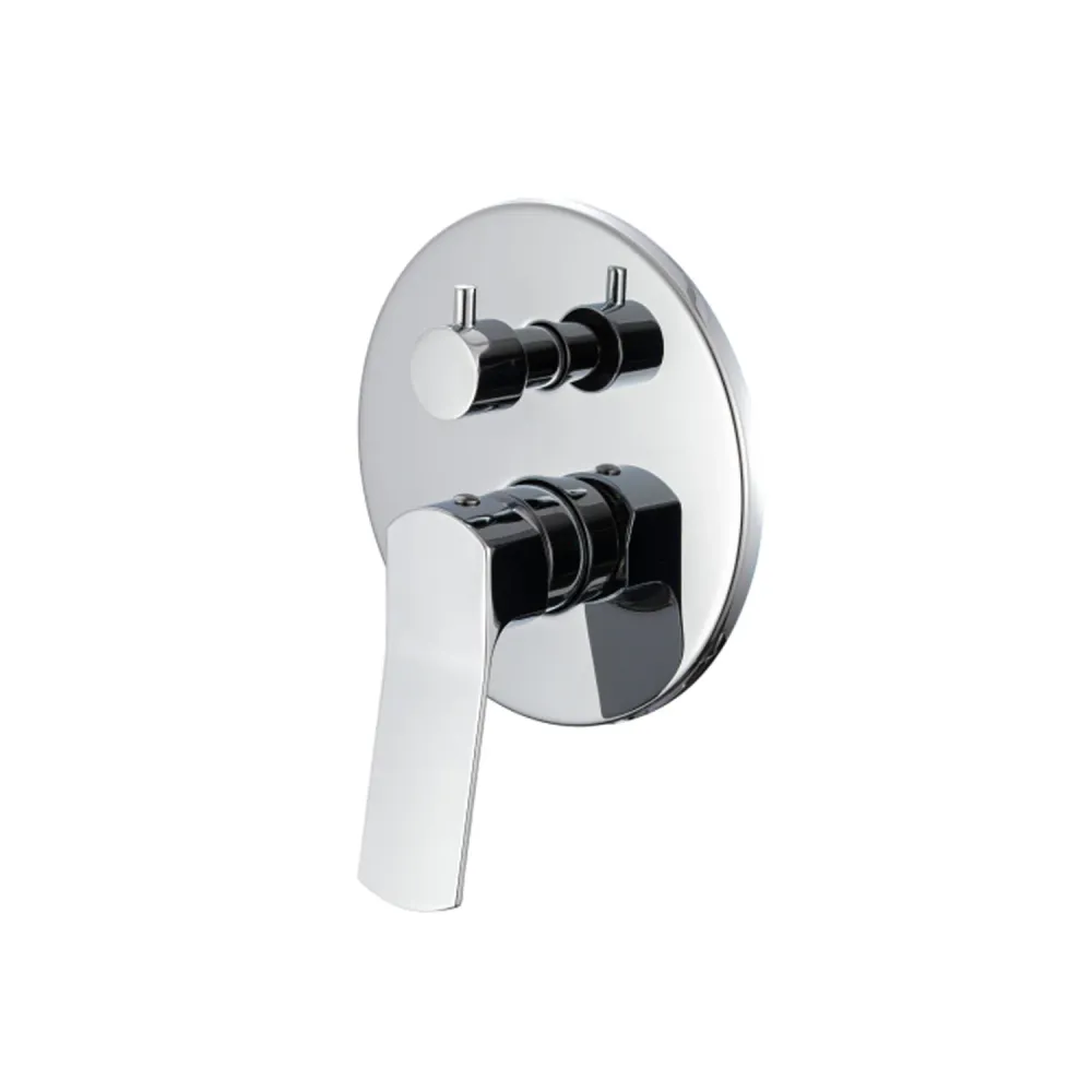 Composition built- basin mixers, bidet and two-way round shower mixer chrome-plated messing Lumix