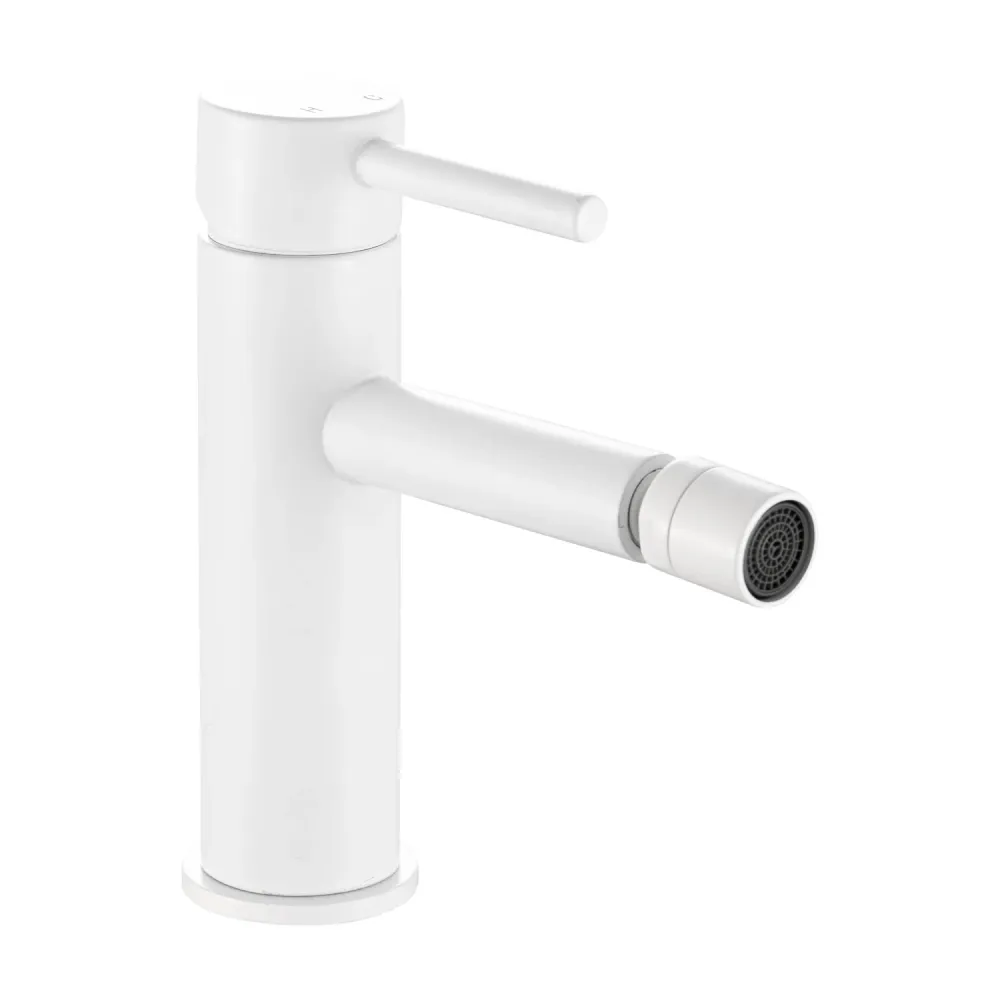 Moon series bidet mixer matte melkwit brass
