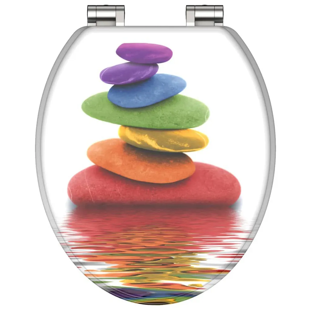 SCHÜTTE Toiletbril met soft-close BONTE STONES