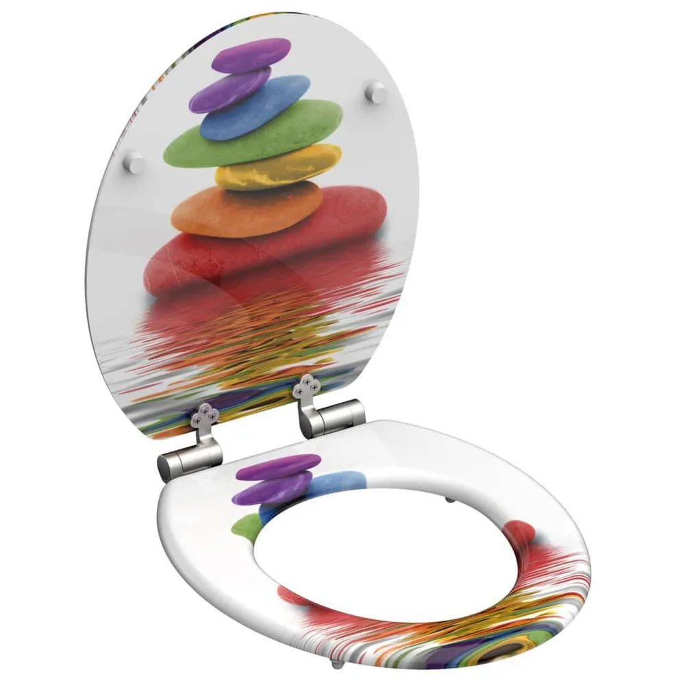 SCHÜTTE Toiletbril met soft-close BONTE STONES