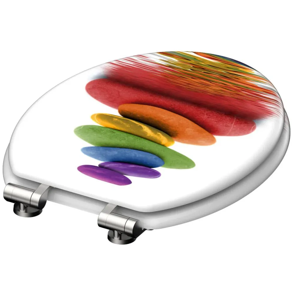 SCHÜTTE Toiletbril met soft-close BONTE STONES