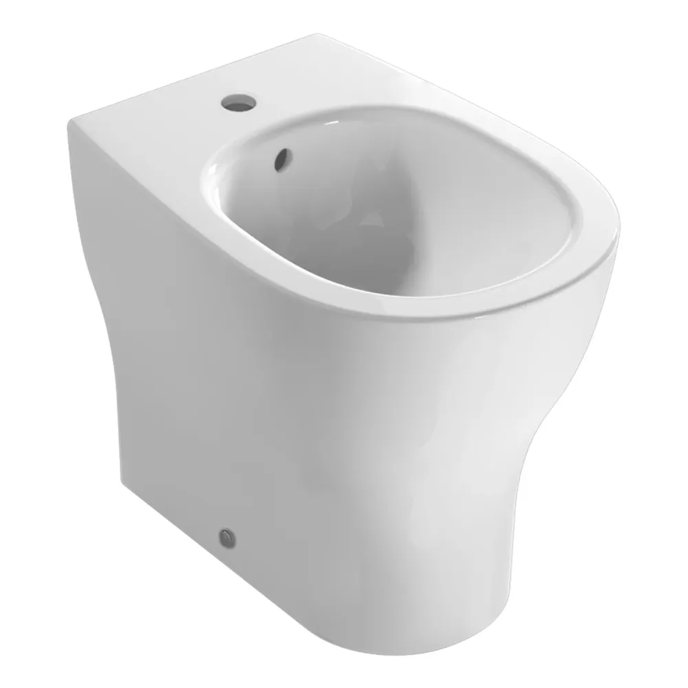 Wandgemonteerd bidet model Grace Globo 52x36 cm - Glossy White