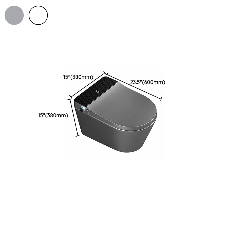 Waterbesparend Elongated Ceramic Stain Resistant Smart Bidet Verwarmd Seat