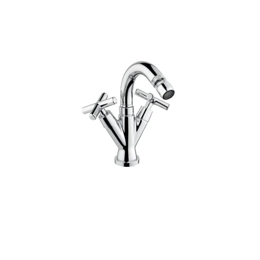 Waterbesparend Mixer kit washbasin and bidet chrome-plated messing Sirio collection Keller Taps - single-hole bidet faucet