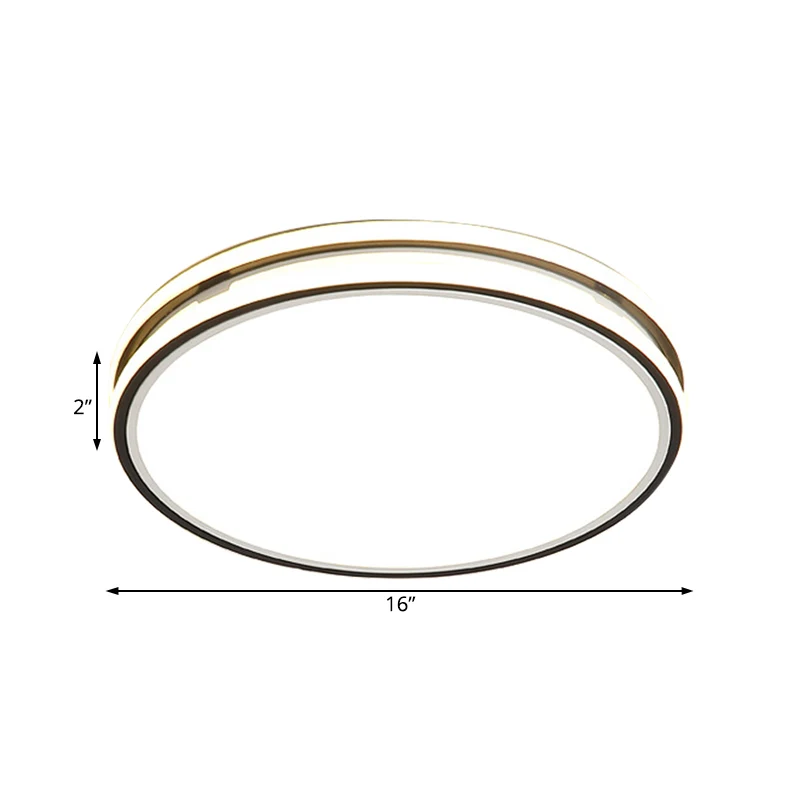 Acryl Ronde Plafond Inbouw Moderne 16 "/19.5" Dia Witte LED Inbouw Verlichting Warm/Wit Helder voor Slaapkamer | Snel Thui...