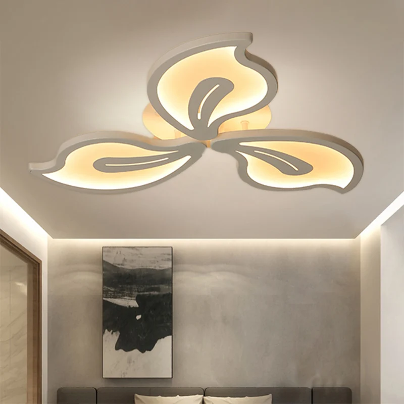 Bauhinia bladinbouwlamp modern acryl 3/5/9-licht woonkamer LED-plafondlamp warm/wit/natuurlijk zacht